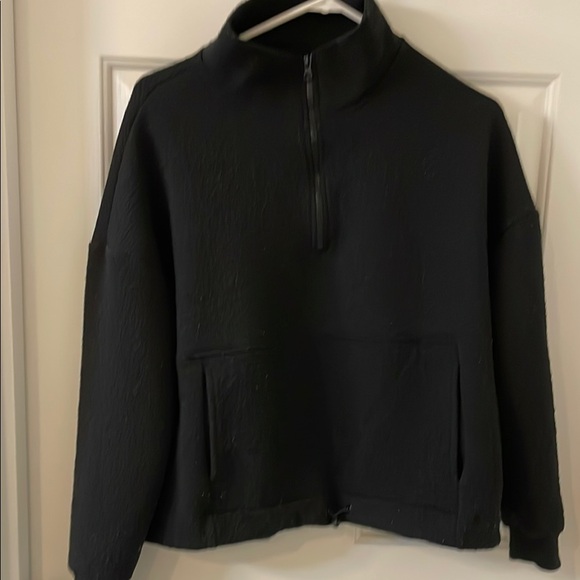 Black Quarter-Zip Pullover - Picture 1 of 2